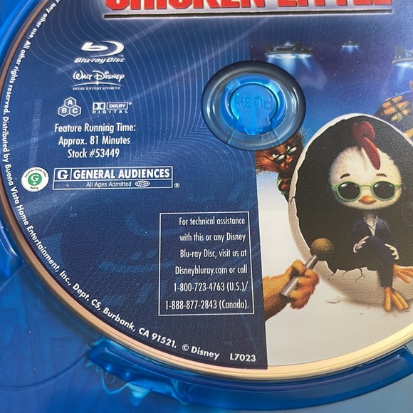 Chicken Little Disney Blu-Ray DVD GUC - Picture 3 of 4